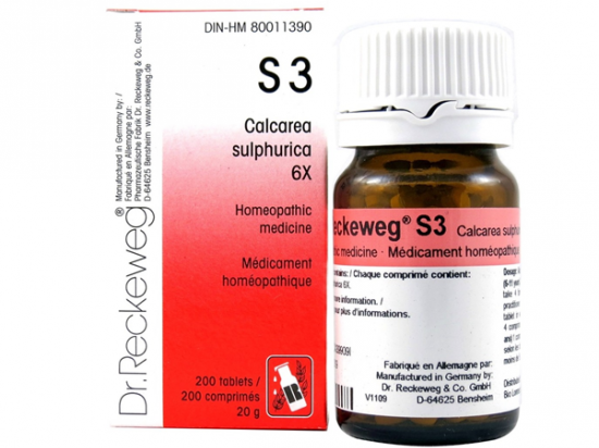 Calcarea sulphurica S3 -  Tissue Salts - Dr. Reckeweg - 200 tablets